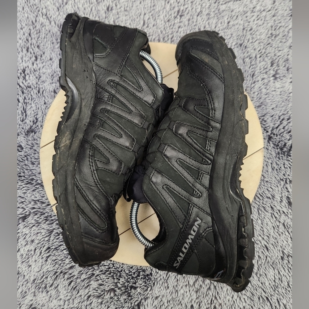 Salomon Leather Upper Ltd Edition ContraGrip Trail Running Shoes Women's Size 9 - Picture 6 of 9